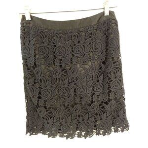 Willi Smith Women's Black Lace Pencil Skirt Size 2